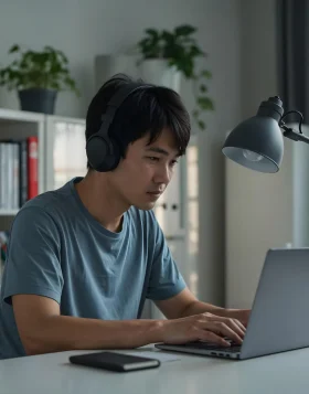 man-working-laptop-with-headphones-scaled